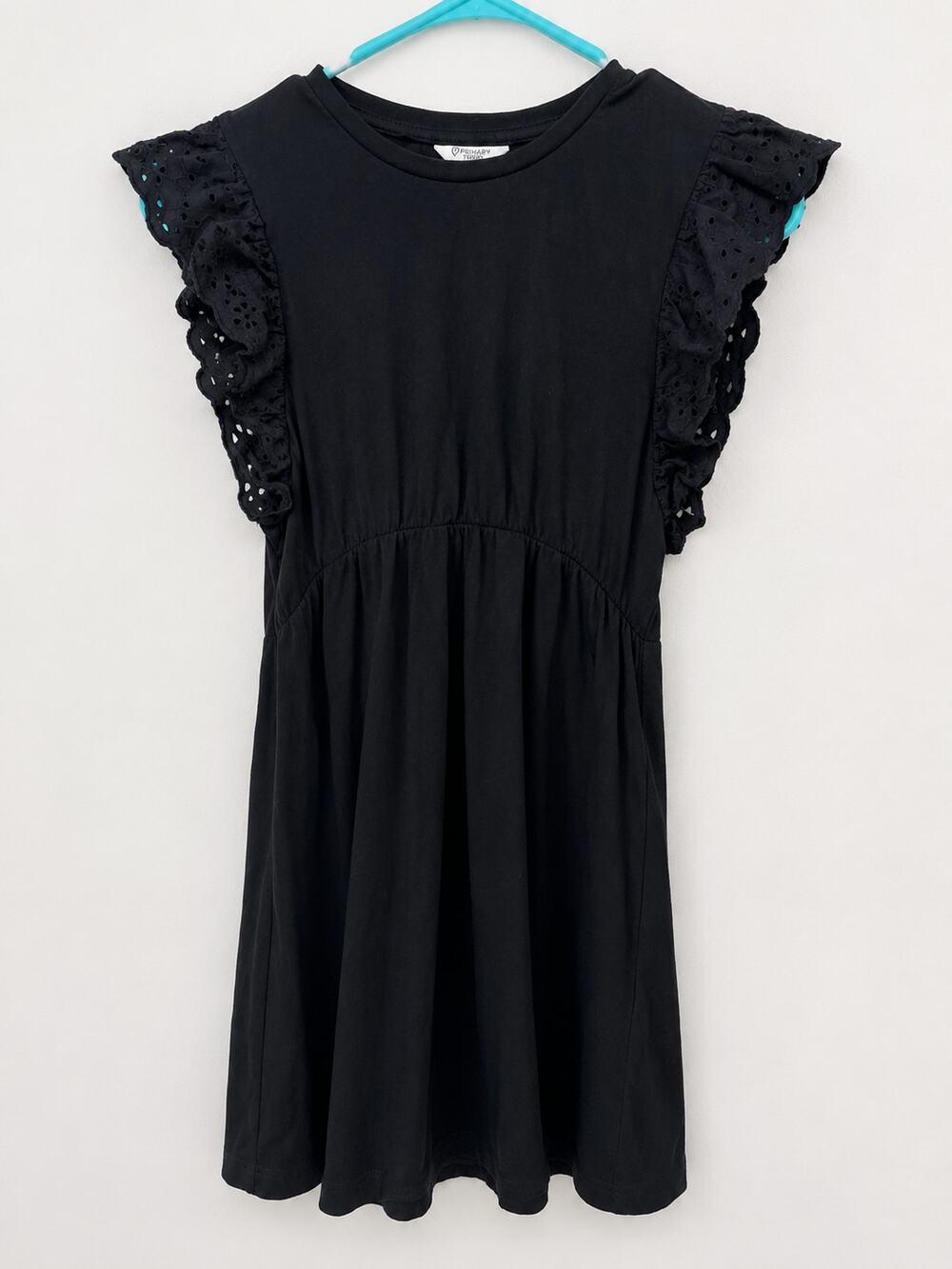 Primark Cares Girls Black Ruffle Sleeve Dress Size 9–10 Years / 140 cm